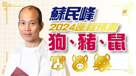 苏民峰 2024|蘇民峰2024十二生肖運程：屬狗、豬、鼠、牛、虎、。